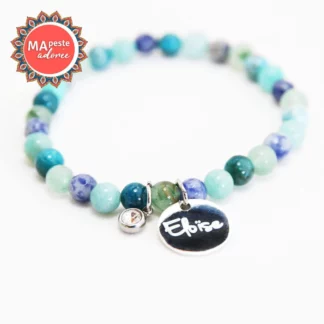 Pulsera de piedras naturales para la hipersensibilidad en niños.